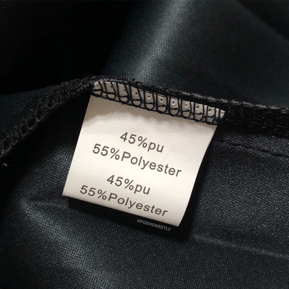 Kate Kasin Pleated Vegan Leather Skirt - Picture 8 of 12